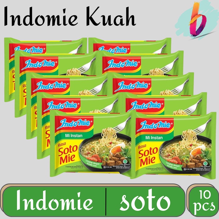 

Indomie Rasa Soto Mie Instan 70g 10 pcs