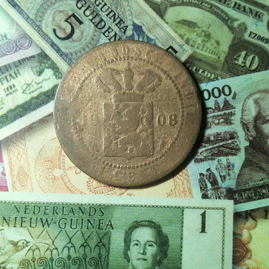 Exc 026 - Koin 1 Cent 1908 Nederlandsch Indie Benggol