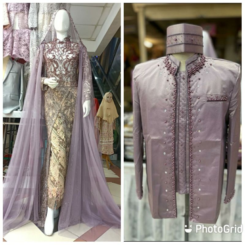 SALEEE..KEBAYA AKAD COUPLE FULL PAYET//KEBAYA AKAD COUPLE TERMURAH