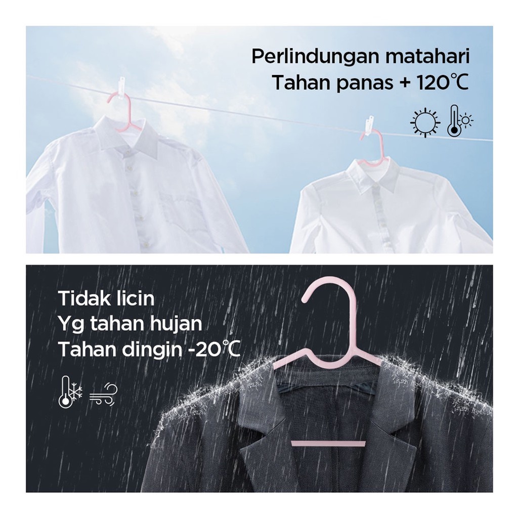 Gantungan Baju 10 pcs Clothes Hanger Gantungan Baju Celana Hanger