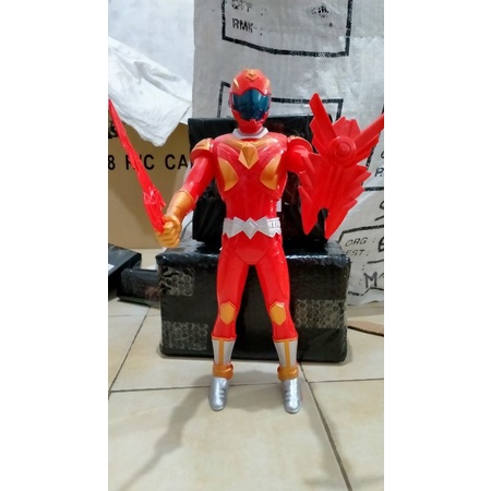 Mainan robot power ranger nyala dan bersuara free batrai