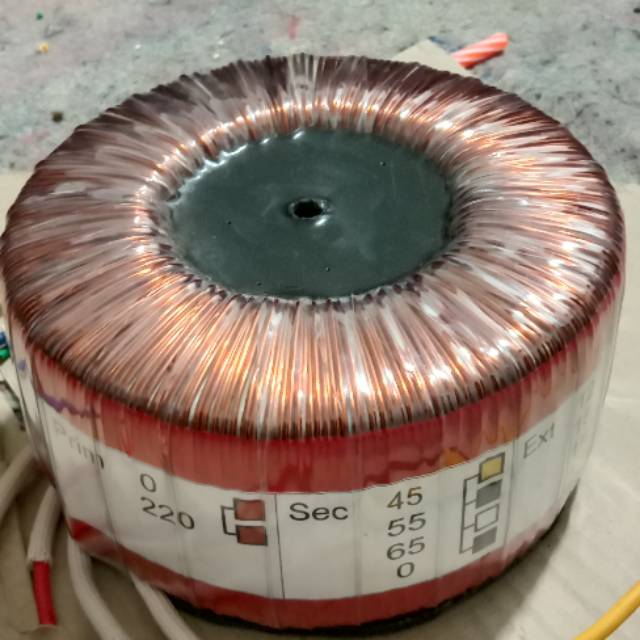 Trafo toroid trafo donat 10A CT 45v 55v