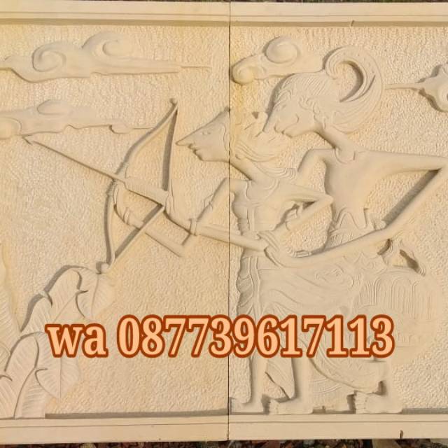 relief hiasan dinding batu ukir patung relief ornamen loster dll