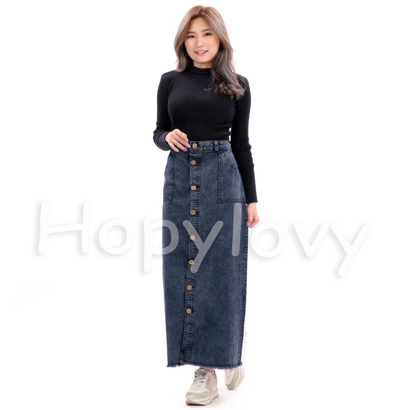 ROK JEANS PANJANG SNOW ACID BLACK