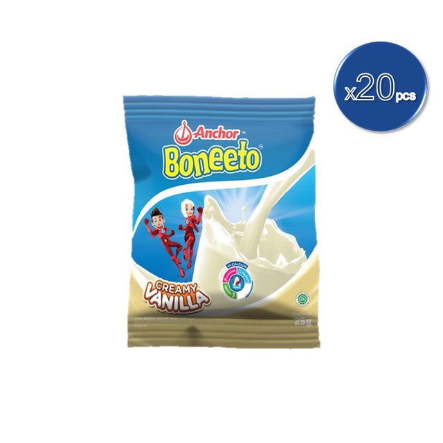 

Anchor Boneeto Susu Bubuk Vanilla 20 x 25 gr