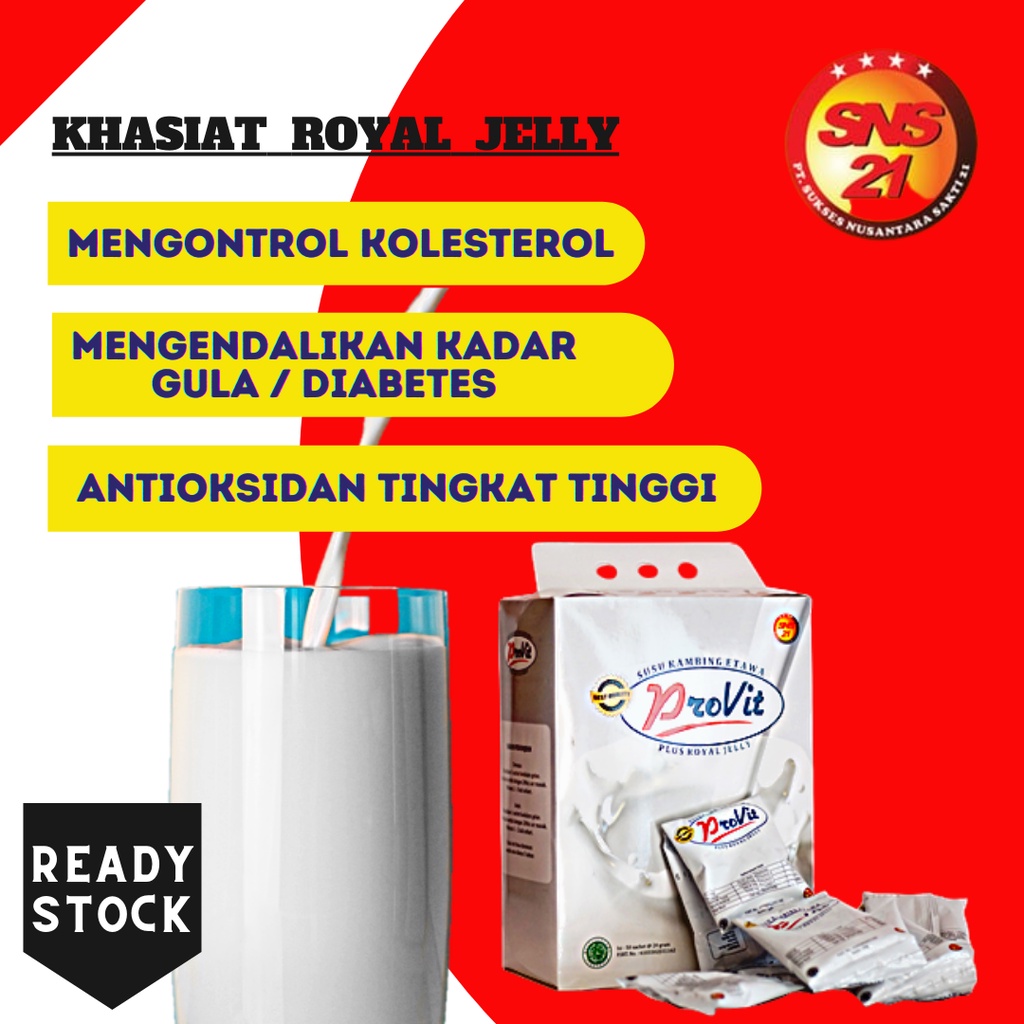 

Susu bubuk Provit diperkaya dengan Royal Jelly