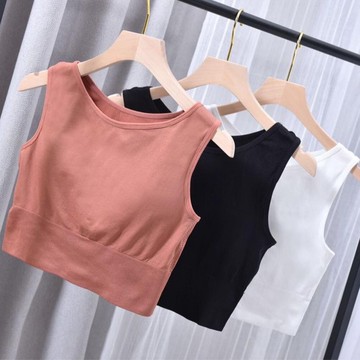 Bra Sport Yoga Olahraga Pakaian Wanita Tank Top Model Crop Import Fashion Korea