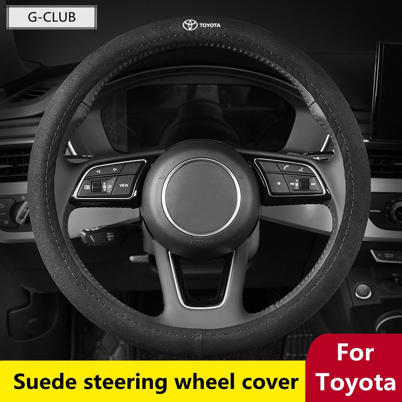 G-club cover Stir Mobil Bentuk D Bahan Suede Anti slip Untuk toyota CAMRY PREVIA Yaris CROSS