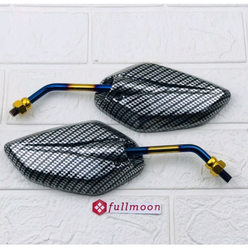 Spion Carbon Mini Twotone Jupiter z - Vixion - Mio Motor Yamaha Universal
