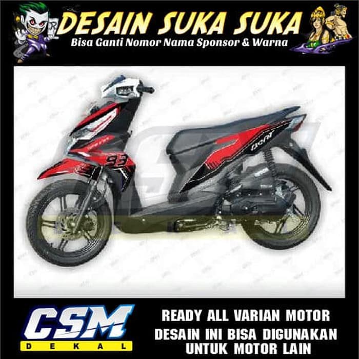 268 Dekal Decal Motor Beat 2017 New Stiker Sticker Striping Body