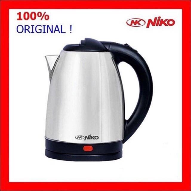 TEKO LISTRIK ELECTRIC KETTLE STAINLESS 1,8 LITER NIKO NK EK 18