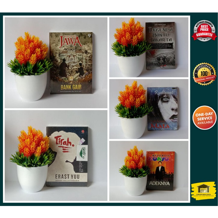 PAKET 5 BUKU Novel Horor Kisah Tanah Jawa Bank Gaib