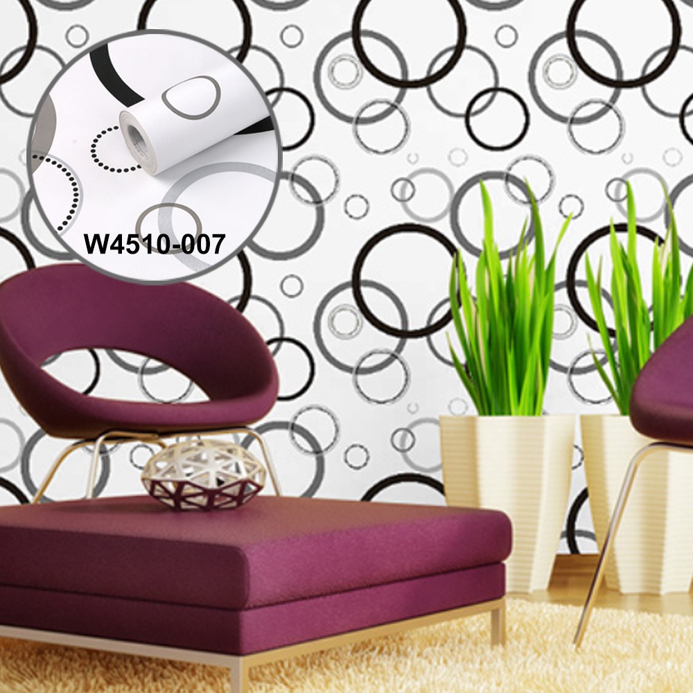 WALLPAPER BATA PUTIH Wall paper Dinding Dekorasi Ruang Tamu PREMIUM QUALITY 45cmx5M