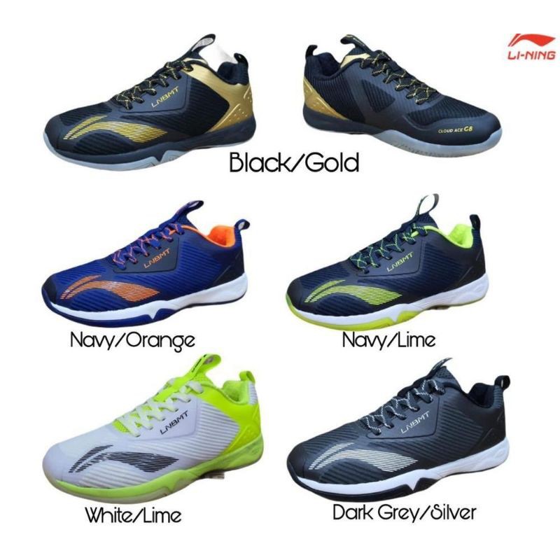 sepatu badminton lining cloud ace 8 terbaru original