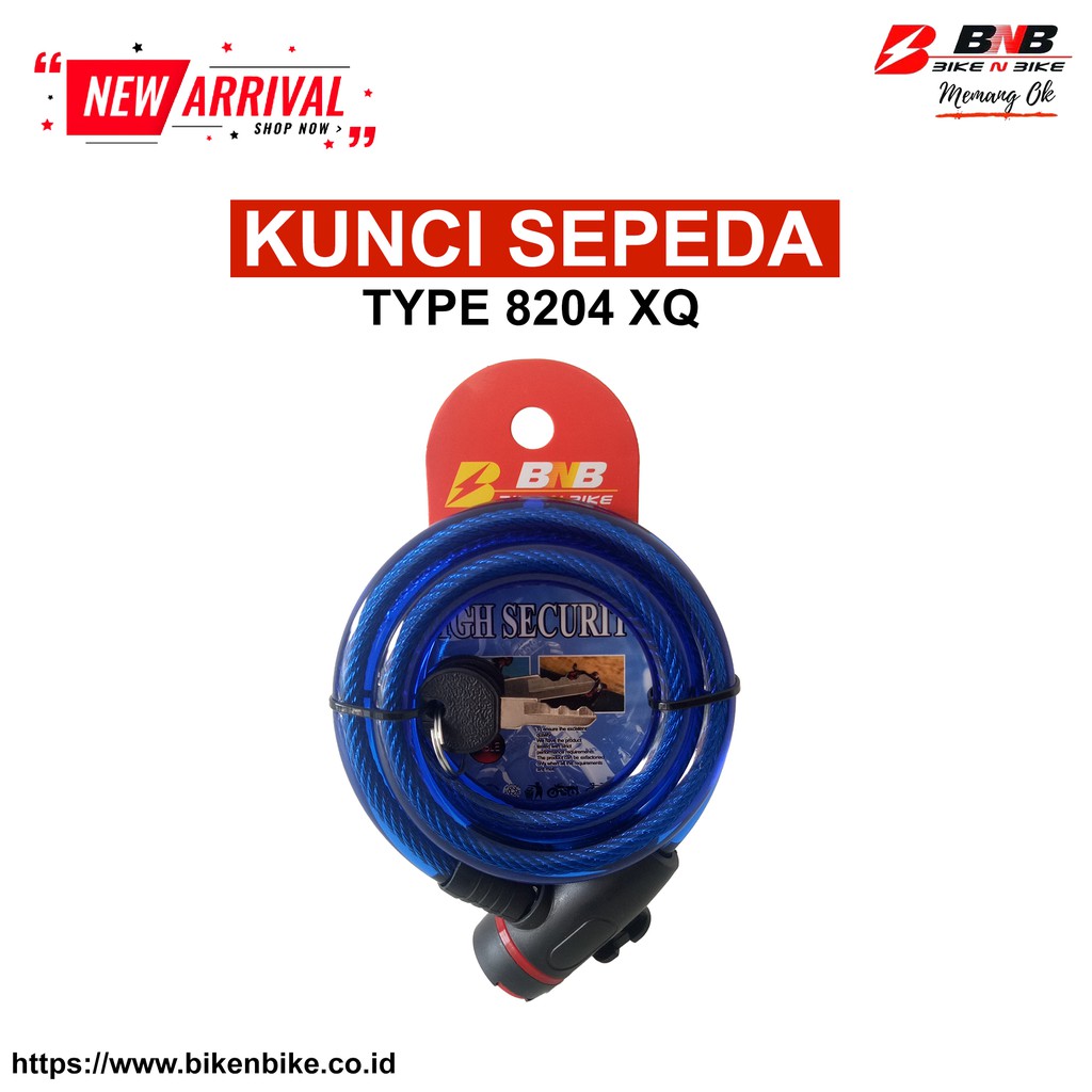 Bike N Bike - Kunci Sepeda BNB 8209 High Security-Biru