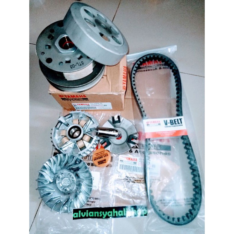paketan pully -pully Assy Cvt komplit mio sporty/mio smile/mio soul fino karbu/Nouvo(paket komplit)