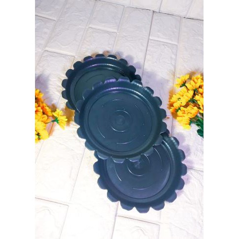 Alas Pot 17 Hitam Tray / Gbl / Eco / Alas Tawon 17 Hitam Tatakan Pot Tawon Pirus Hitam 21 18 Cm