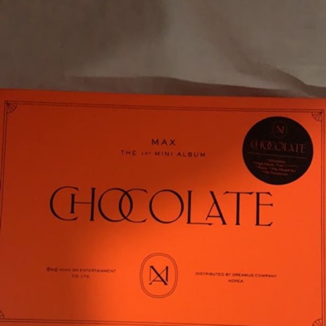 TVXQ Max Changmin Chocolate Album (Orange Ver)