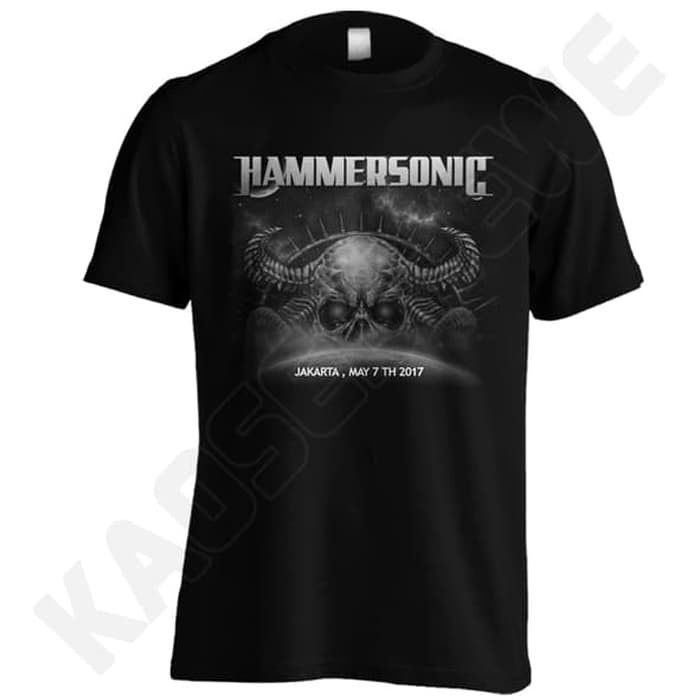 KAOS HAMMERSONIC 2017 - C01 - HITAM UKURAN S-XXL