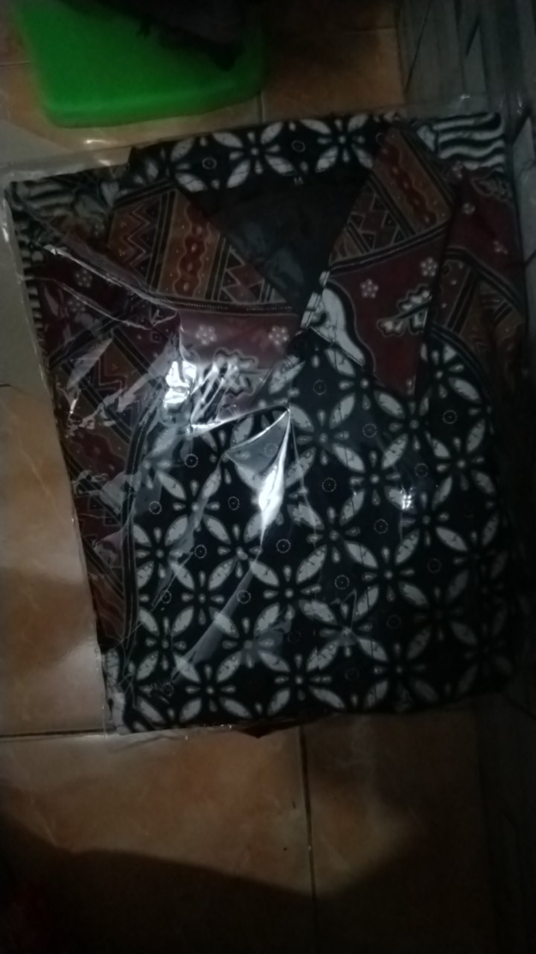 Manunggal Pendek Sogan Kemeja Batik Pria Katun Cabut Primisima Full Furing