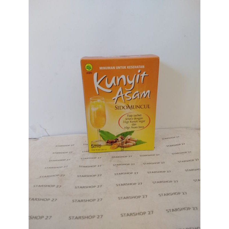 

Kunyit asam sidomuncul 5 sachet