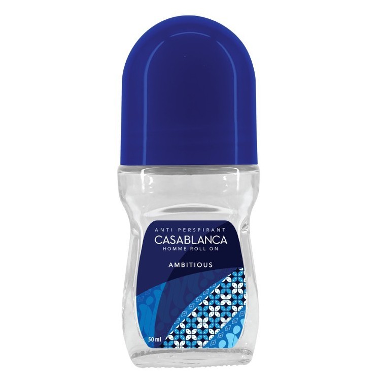 Casablanca Deodoran Roll On Blue Ambitious - 50ml