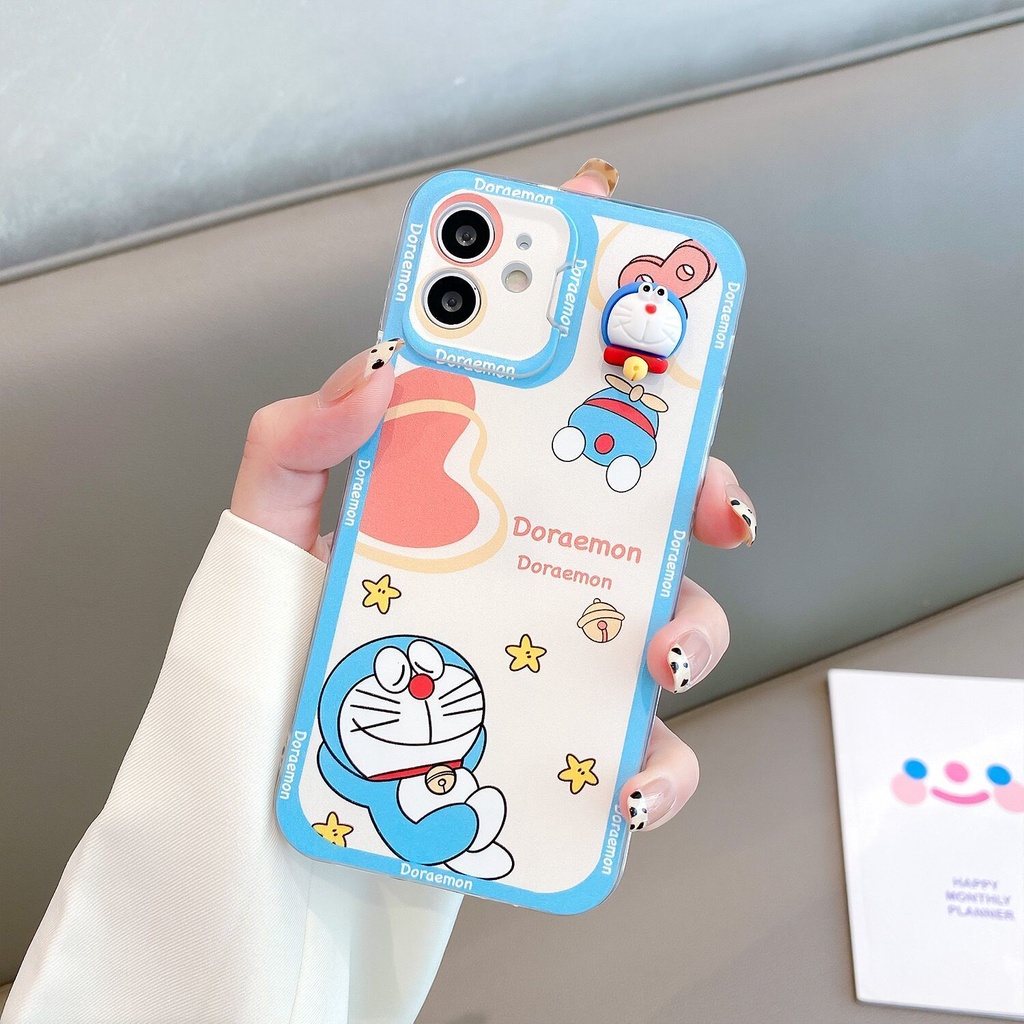 IPHONE Casing Ponsel Motif Print Gaya Kucing Full Warna Tepi Dalam Dua Kompatibel Dengan Iphone12 13 11 Pro Max X Xs Max Xr Sarung Silikon Lembut567