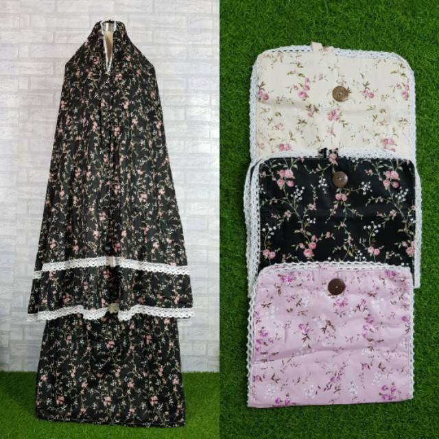 MUKENA KATUN JEPANG ORI RENDA SUSUN
