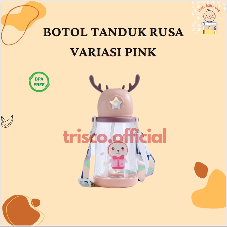 Botol Tanduk Rusa Tali Anti Tumpah