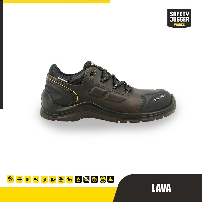 SEPATU SAFETY JOGGER LAVA BROWN S3 SRC ESD WATERPROOF
