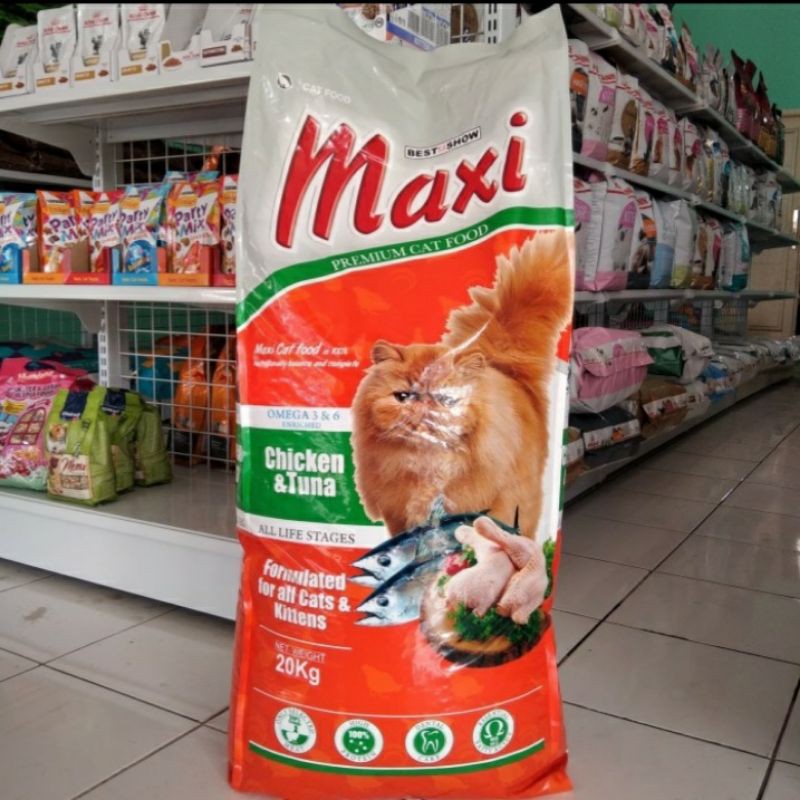 Maxi Cat Chiken Tuna  20 kg Makanan Kucing kitten adulte