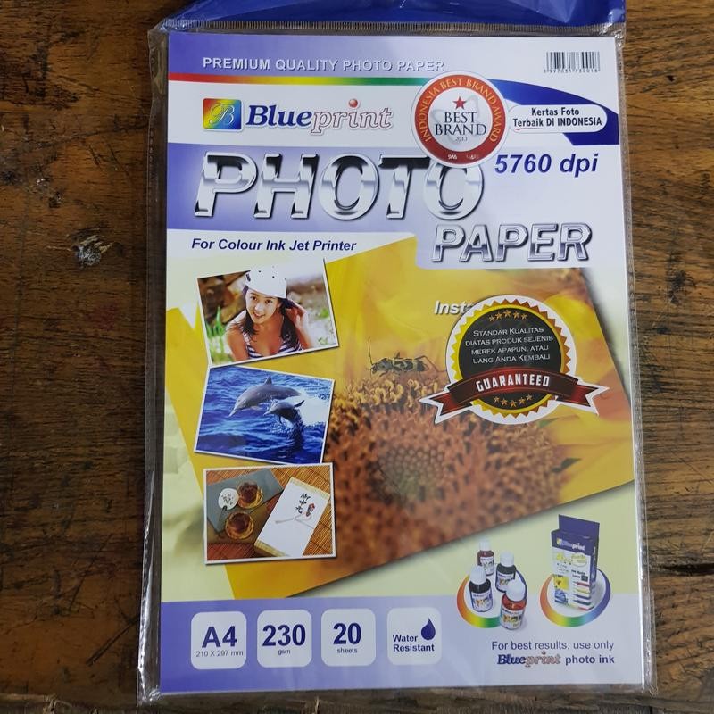 

Kertas Foto glossypaper Blueprint 230gram