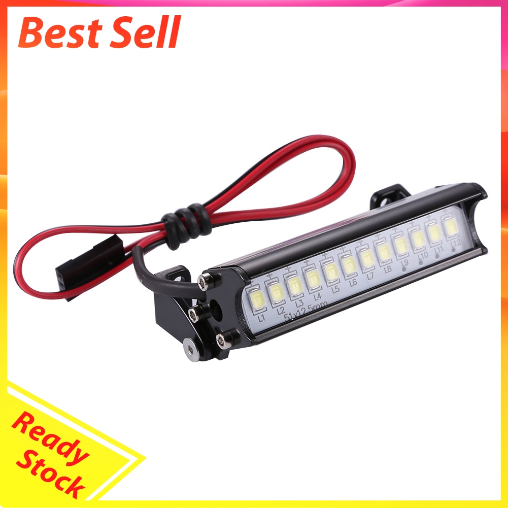 Universal 55mm 12 LED Model Car Roof Light for RC Climbing Car Accessories