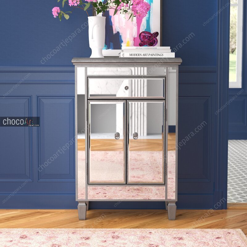 Meja Nakas Kombinasi Kaca / Nakas Kaca Cermin / nakas kaca / bufet cermin / nakas mirror / nakas min