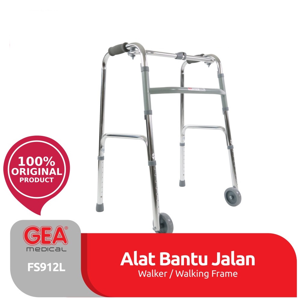 Jual Walker Roda GEA FS912L / Alat Bantu Jalan Lansia + Roda GEA FS 912 ...