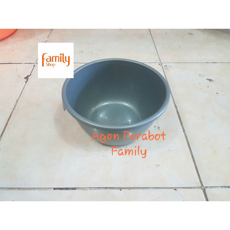 Baskom Abu Kecil / Bak Plastik Silver Small / Ember Air / Baskom Bulat no 10