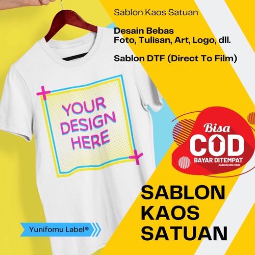 Kaos custom sablon / Custom kaos desing suka suka /  24s Premium