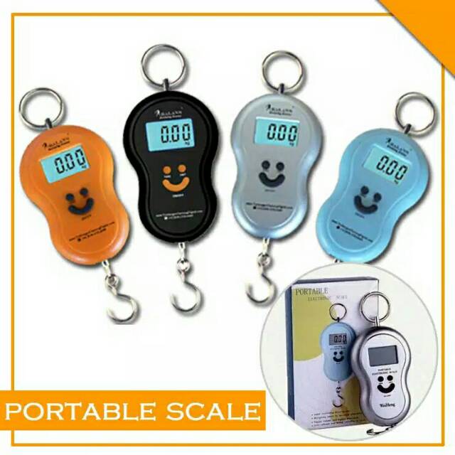 TIMBANGAN GANTUNG DIGITAL MAX 50KG - PORTABLE SCALE SMILE