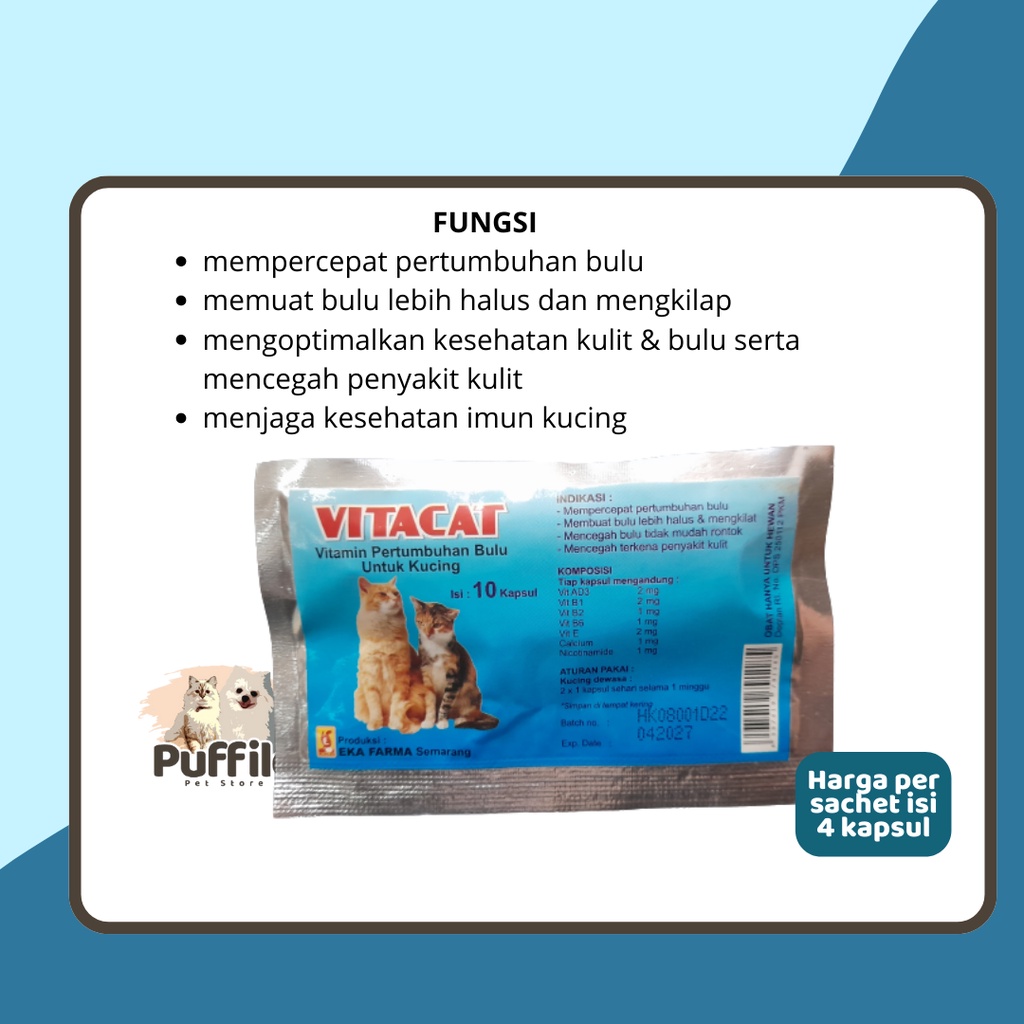 VITACAT 1 SACHET ISI 10 KAPSUL