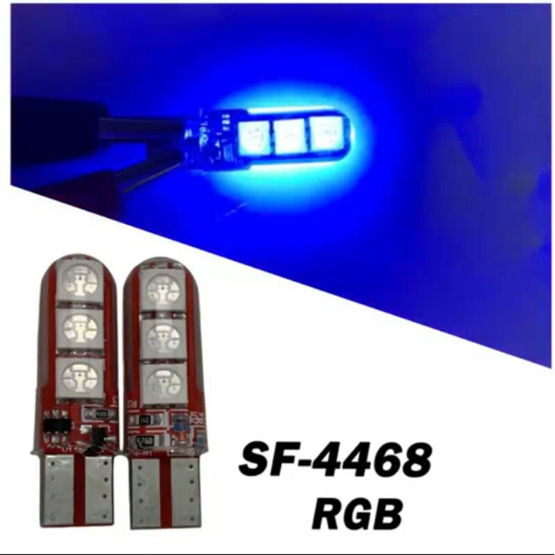 Lampu Sen Sein Jelly 6 Led RGB / Lampu Sen Jelly RGB Nyala Warna Pelangi Universal Motor