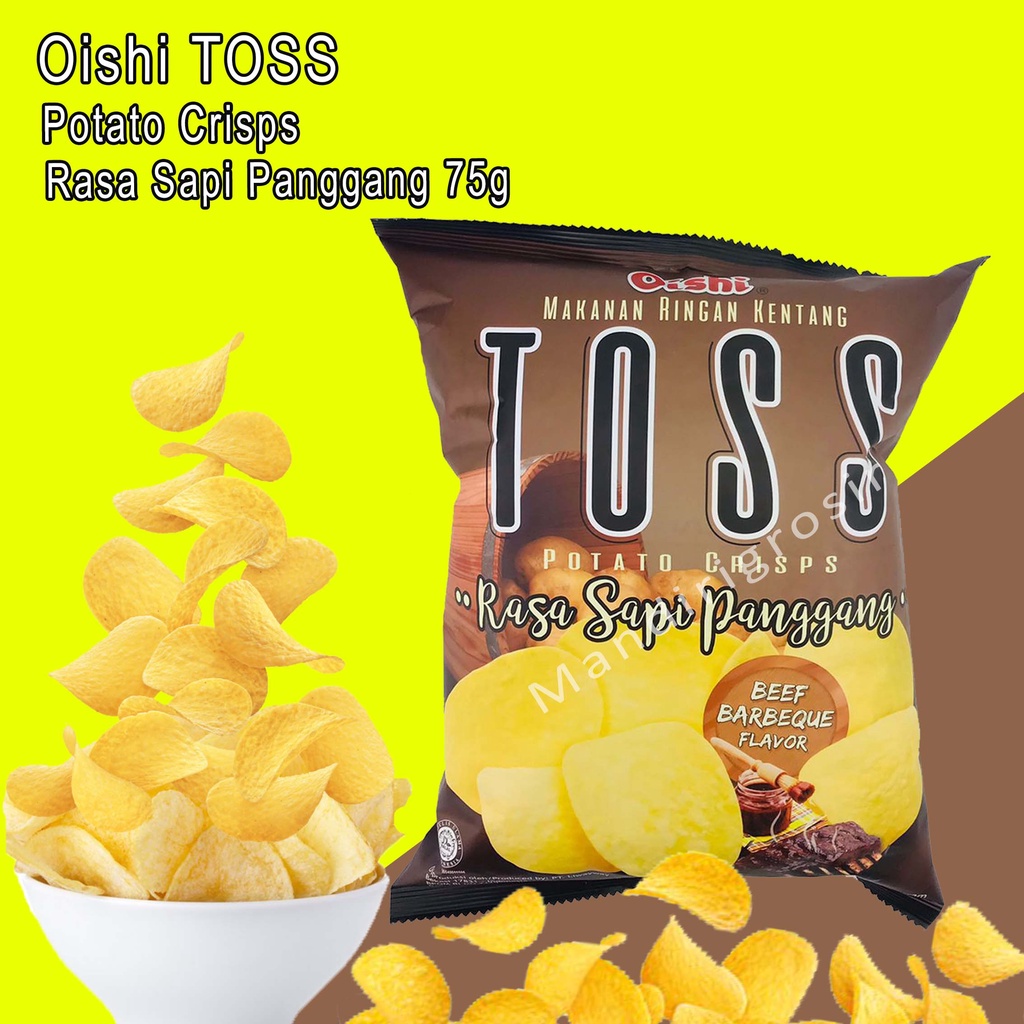 Potato Crisps *Oishi Toss * Rasa Sapi Panggang * 75g