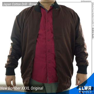 NEW MURAH iJaketi iBomberi Cowok Jumbo Big Size XXXL Cotton 