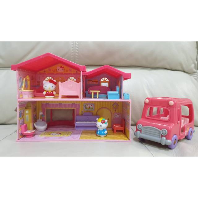 HELLO KITTY RUMAH & FIGURINE PRELOVED