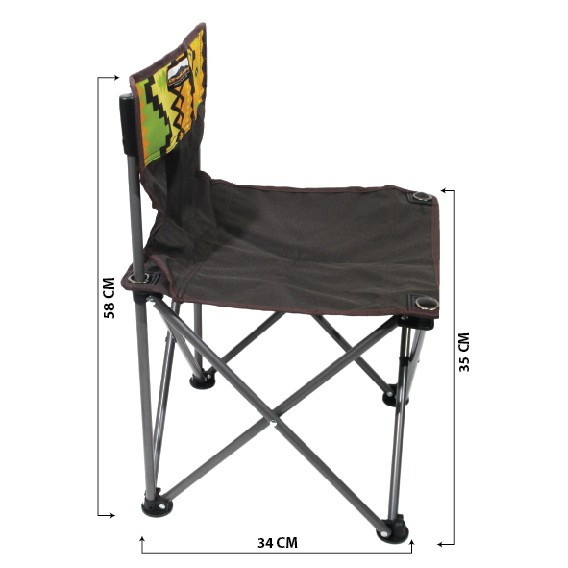 Dhaulagiri Folding Chair FC-300 Etnic - Kursi Lipat Outdoor Murah Original