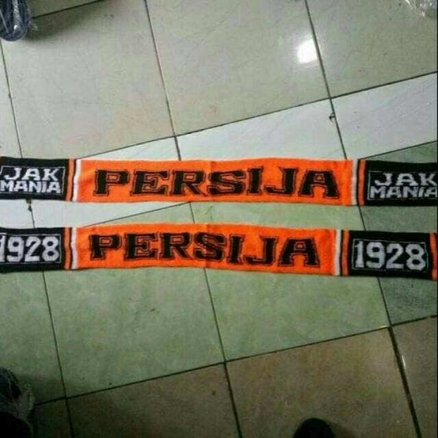 Syal Scraf Rajut Persija 1928 Jakmania Jakarta Grade ORI Jersey Futsal