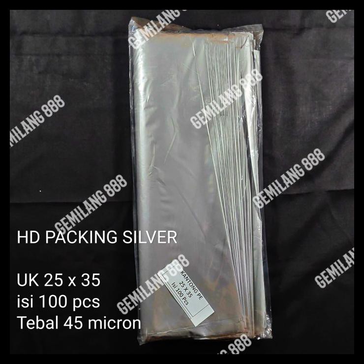 

Khusus Grab Dan Gosend Plastik Packing Silver Uk 25X35 (10 Bks)