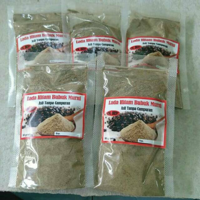 

Lada hitam bubuk murni 50gr kualitas super