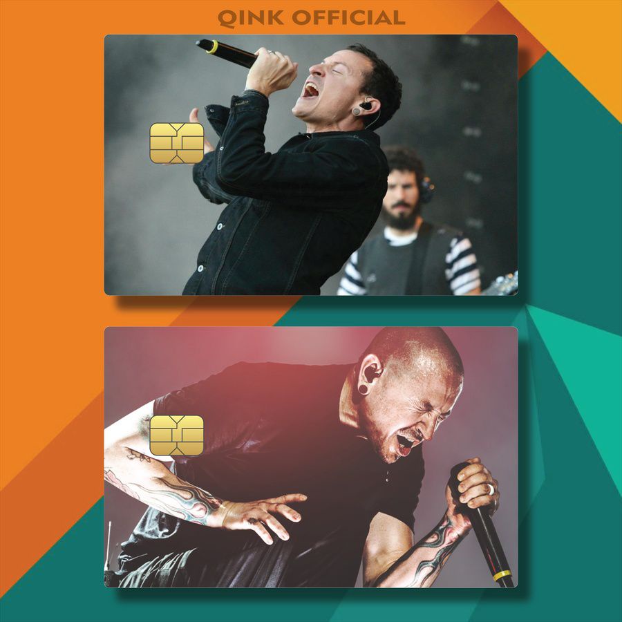 CASING KARTU BAND VOKALIS LINKIN PARK C901Z/LBDEK/ SKIN KARTU BAND LINKIN PARK / STICKER ATM CARD PO