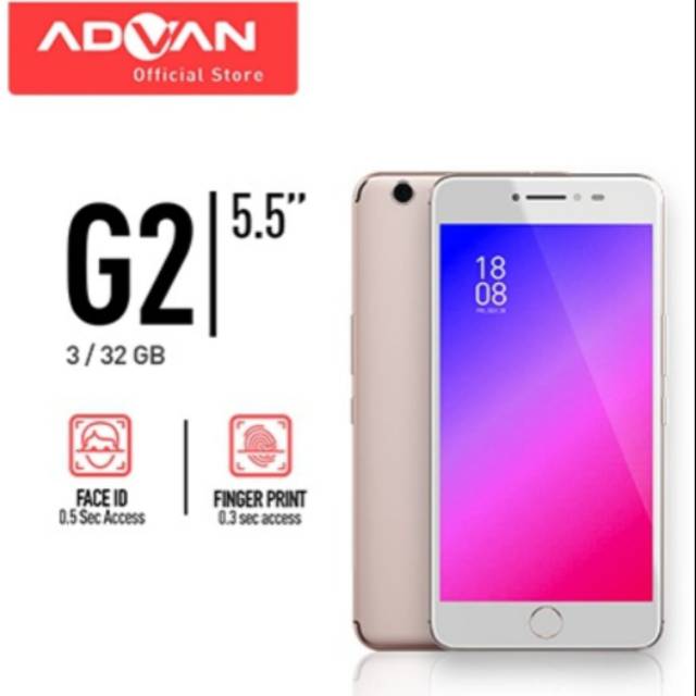 Advan G2 Ram 3GB Rom 32GB Garansi Resmi Advan 1 Tahun