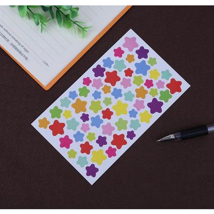 Dairy Deco - Heart/Pentagram/Round Shape Sticker (6 sheet)